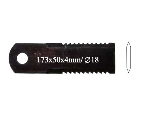 Нож соломоизмельчителя, 28 14 4 Z, зубчатый, 4 мм, 20 шт. в упаковке - 42250